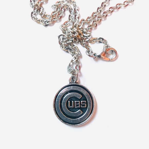 Chicago Cubs double sided pendant Necklace - Picture 2 of 2